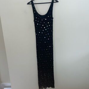Black sequin dress